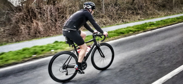 Chris auf dem Fahrrad